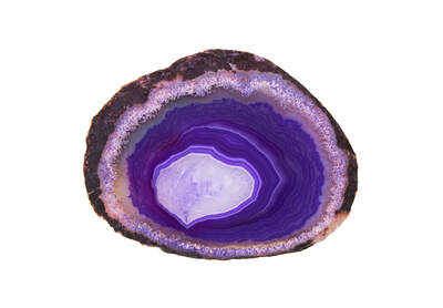 Agate Slice Purple