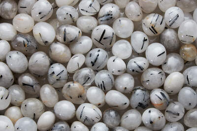 Rock Crystal with Tourmaline B