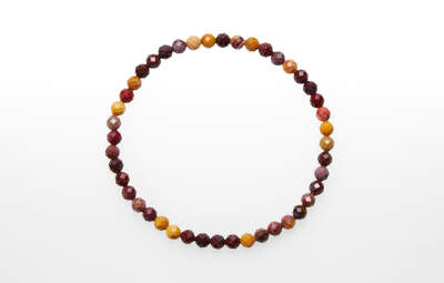 Mookaite Bead Faceted