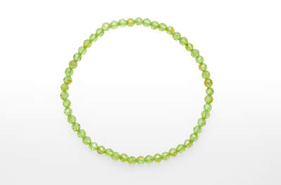 Peridot Bead Faceted