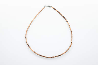 Hematite Necklace Cube Bronze