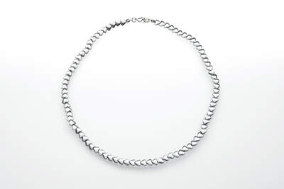 Hematite Necklace Heart