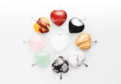 MIX Heart 20 mm Pendant 50 pcs
