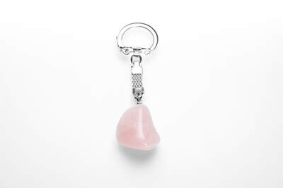 Rose Quartz Key Ring