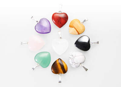 MIX Heart 15 mm Pendant 50 pcs