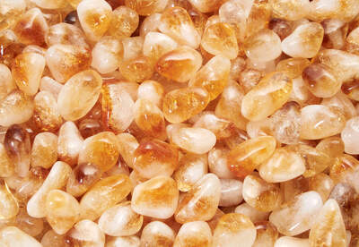 Citrine with Quartz AA