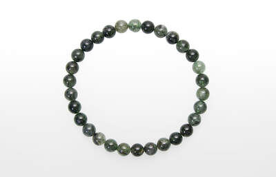 Rock Crystal with Actinolite Bead