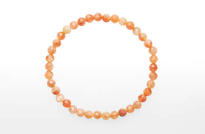 Sunstone Bead Faceted