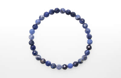 Sodalite Bead Faceted