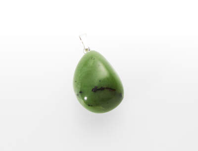 Serpentine (Canadian Jade) Tumbled Pendant