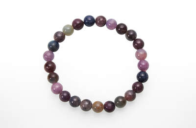 Ruby - Sapphire Bead