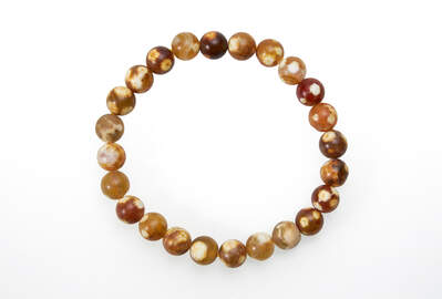 Agate Fire Bead Matt