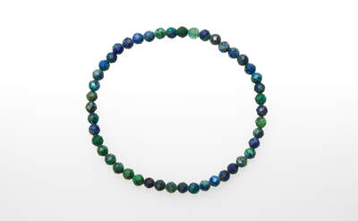 Azurite Bead Faceted