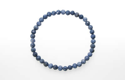 Blue Coral Bead Faceted