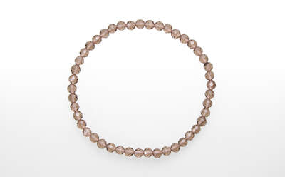 Obsidian Smoky Bead Faceted