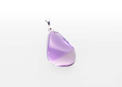 Amethyst Brazil AA Tumbled Pendant