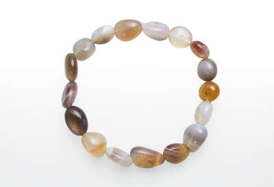 Achát Botswana troml pánský