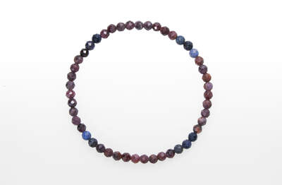 Ruby - Sapphire Bead Faceted