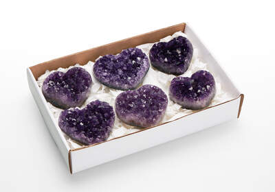 Amethyst Druse Heart Box