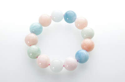 Morganite Mix AA Bead