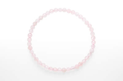 Rose Quartz Bead Faceted