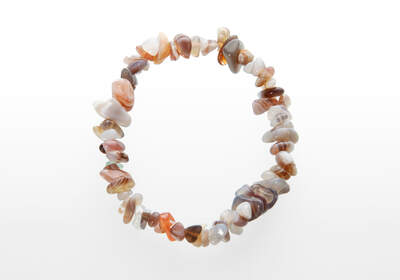 Achát Botswana sekaný