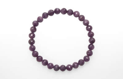 Sapphire Purple Bead Faceted