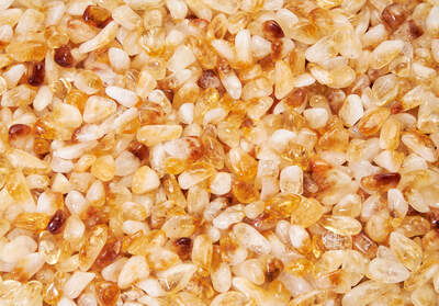 Citrine with Quartz AA