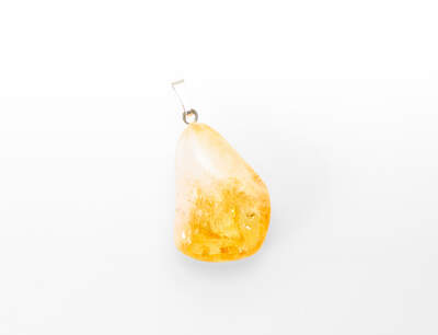 Citrine Quartz AA Tumbled Pendant