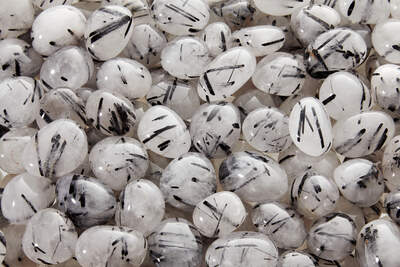 Rock Crystal with Tourmaline