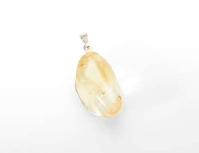 Citrine B Tumbled Pendant