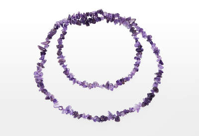 Amethyst Chips Necklace Long