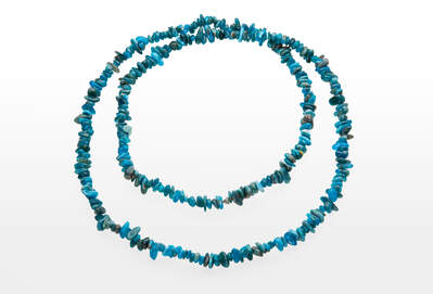 Apatite Blue Chips Necklace Long