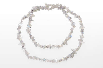 Labradorite AA Chips Necklace Long