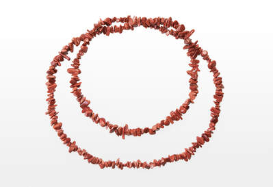 Goldstone Chips Necklace Long