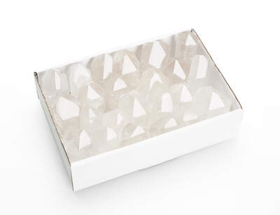 Rock Crystal Point Cut Base Box