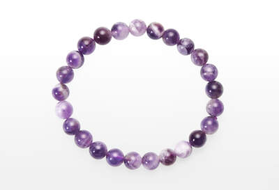 Amethyst Chevron Bead