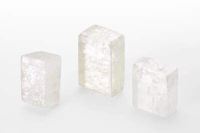 Calcite White Cut Shapes