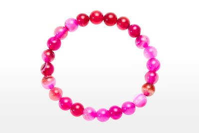 Agate Pink Bead