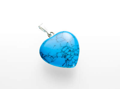 Turquenite Heart Pendant