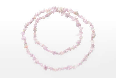 Kunzite Chips Necklace Long