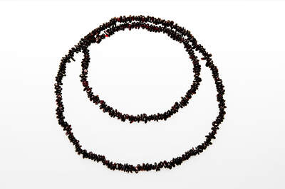 Garnet Chips Necklace Long
