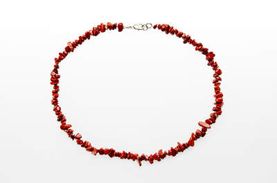 Jasper Red Chips Necklace