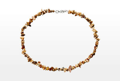 Jasper Picture Chips Necklace