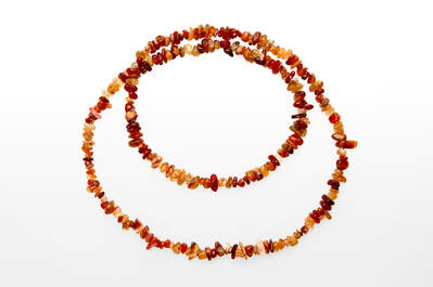 Carnelian Chips Necklace Long