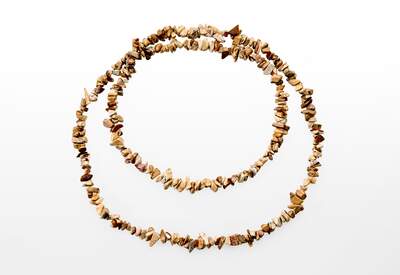 Jasper Picture Chips Necklace Long