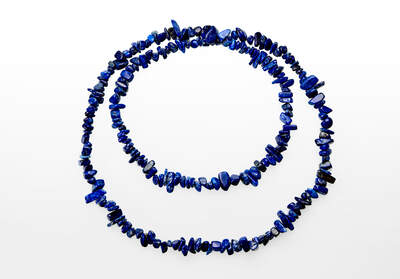 Lapis Chips Necklace Long