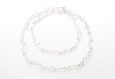 Rock Crystal Chips Necklace Long