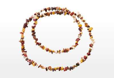Mookaite Chips Necklace Long