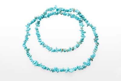 Turquenite Chips Necklace Long